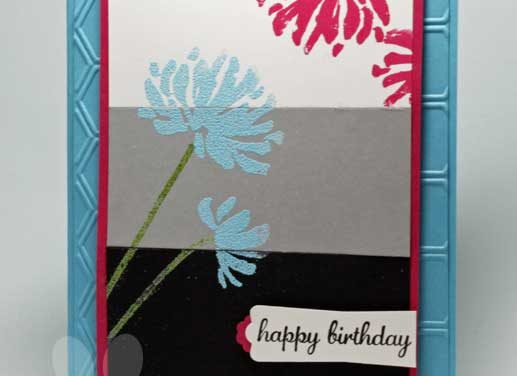 Color Block Birthday Card
