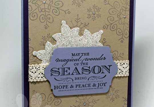 Surprisingly Simple Snowflake Christmas Card