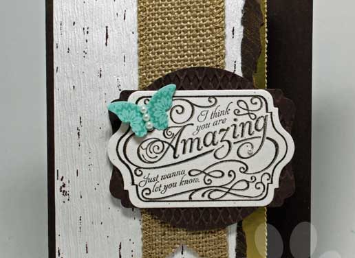 Textured Card for Thank You Thursday