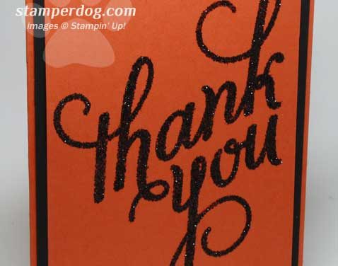 Thank You Card with Heat and Stick Tips