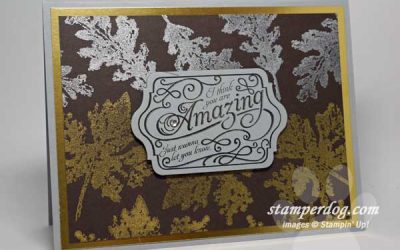 Metallic Fall Card