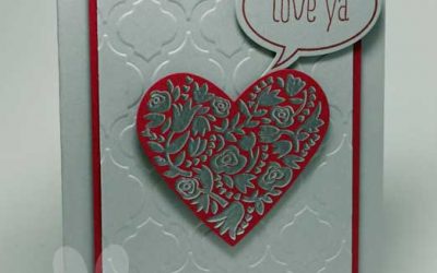 Would You Like to Make a Masculine Valentine Card?