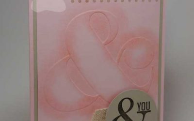 Pink Handmade Valentine Card
