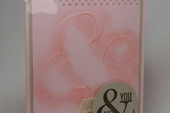 Pink Handmade Valentine Card