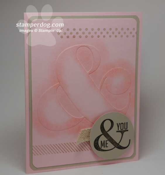 Pink Handmade Valentine Card