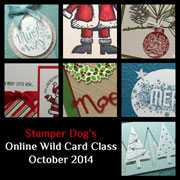 Online Wild Card Christmas Card Class