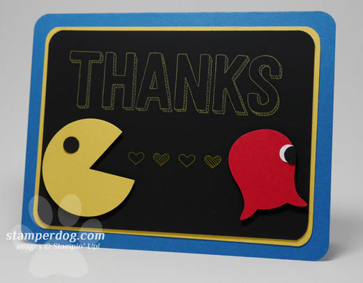 Pac Man Thank You Card