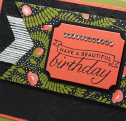 Elegant Black Birthday Card
