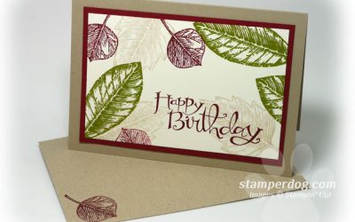 Quick and Fun Vintage Leaves Card