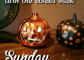 Turn Your Clocks Back Tonight!