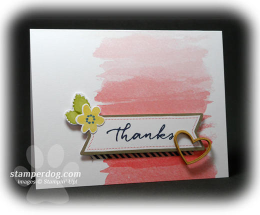 Watercolor Wishes Thank You Card