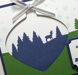 Blue & Green Christmas Card
