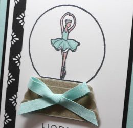 Ballerina Birthday Card