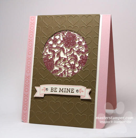 Glittery Window Valentine