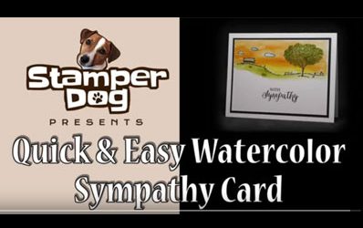 How to Make an Easy Watercolor Sympathy Card Video