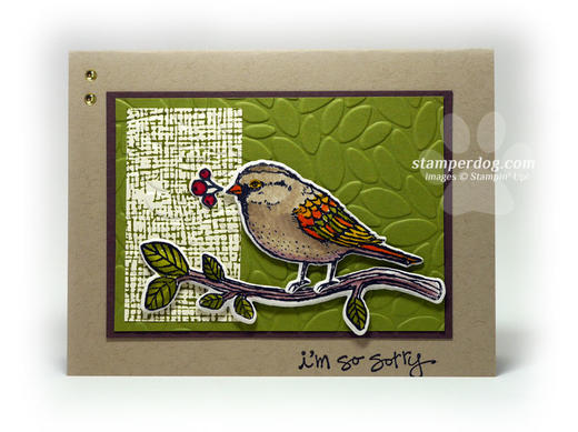 Bird Sympathy Card