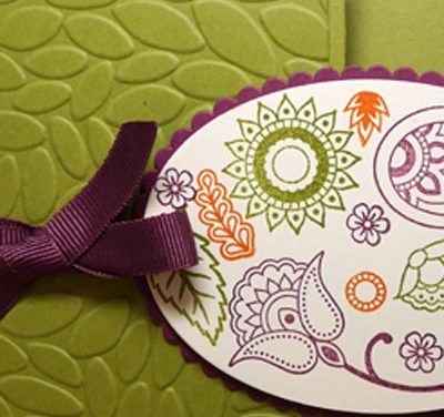 Fall Paisley Z-Fold Card