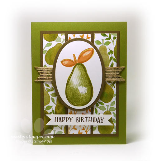 Green birthday card