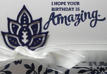 Make a Quick Blue Birthday Card