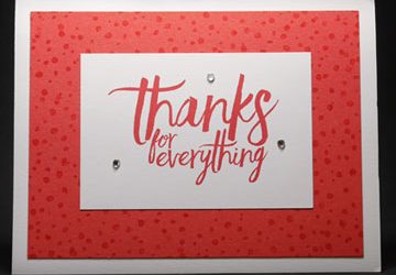 Thank You!  Thank You!  Thank You!