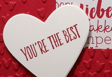 Making a Valentine Card without Valentine Stamps