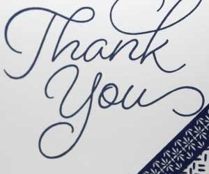 A Special Simple Thank You Card