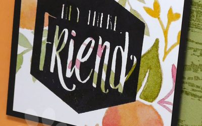 Making a Card for a Friend