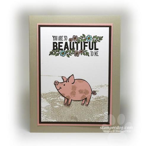 Beautiful Little Pig Card
