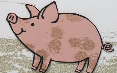 Beautiful Little Pig Card
