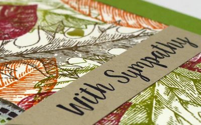 Autumn Sympathy Card Idea