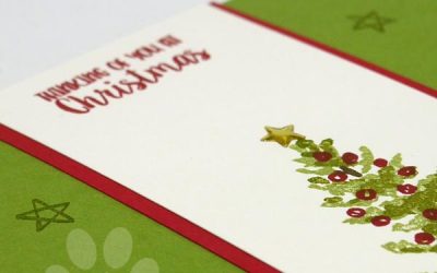 One Set Simple Christmas Card