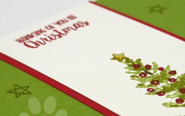 One Set Simple Christmas Card