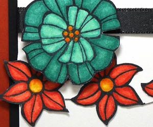 Fall Floral Birthday Card Colors