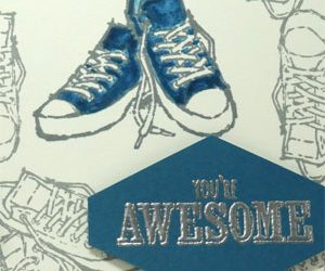 Tennis Shoe Card for Someone Awesome