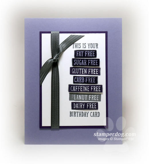 Easy Purple Birthday Card