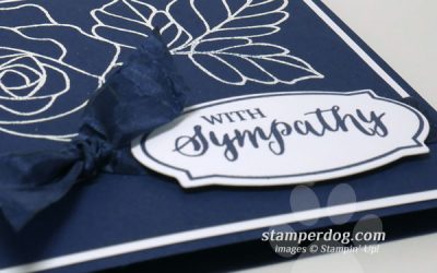 Navy Blue Sympathy Card