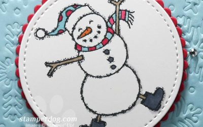 Dancing Christmas Snowman Card