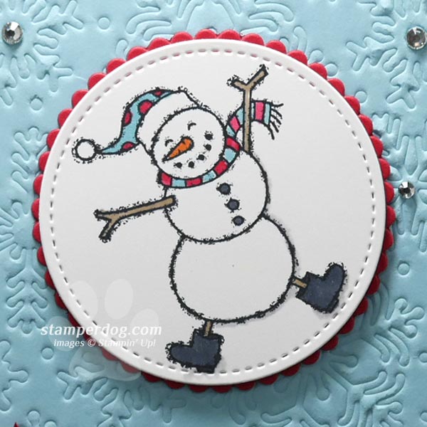 Dancing Christmas Snowman Card