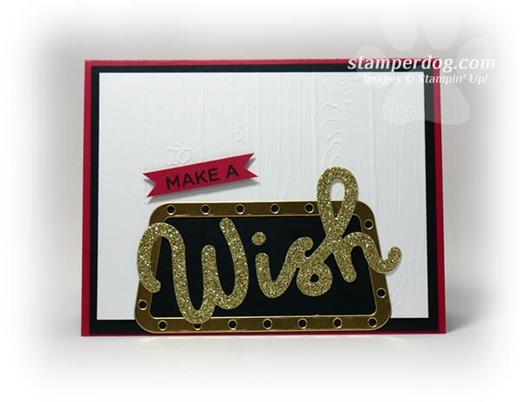 Red and Gold Birthday Card