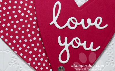 Making Valentines with Leftover Stamping Supplies