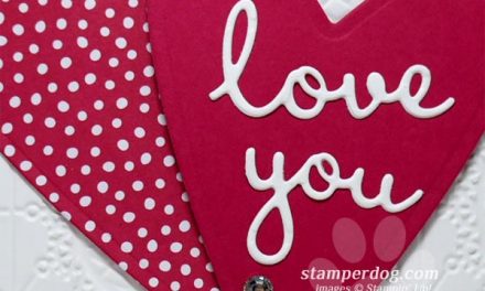 Making Valentines with Leftover Stamping Supplies