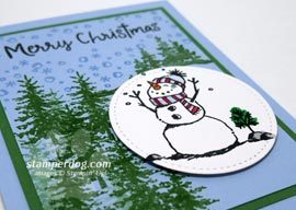 Snowman Christmas Card Sneak Peek
