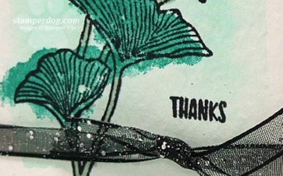 Monochrome Watercolor Flowers Card