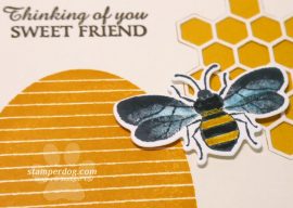 Sweet Honey Bee Card for a Friend