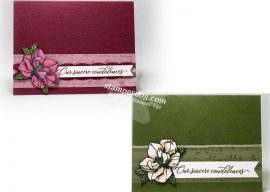 Two Sympathy Card Ideas from One Layout