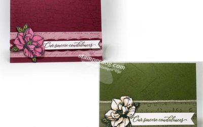 Two Sympathy Card Ideas from One Layout