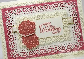 Rose Wedding Card
