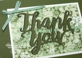 Last Chance for a Leafy Thank You Card