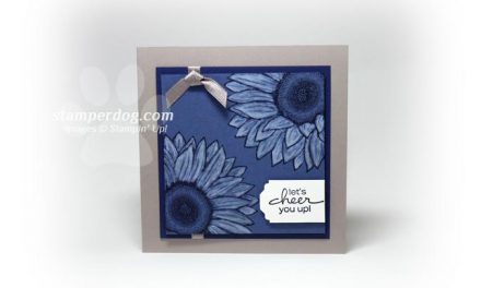 Great Little Blue Sunflower Card