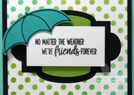 We Made a Polka Dotted Card!
